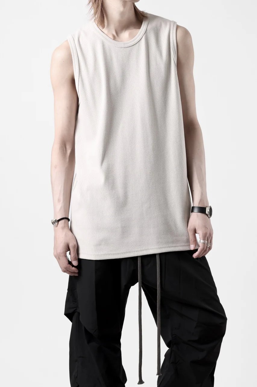 N/07 NO SLEEVE TOP / SUPER STRETCH BARE TELECO (LIGHT BEIGE) - Image 14