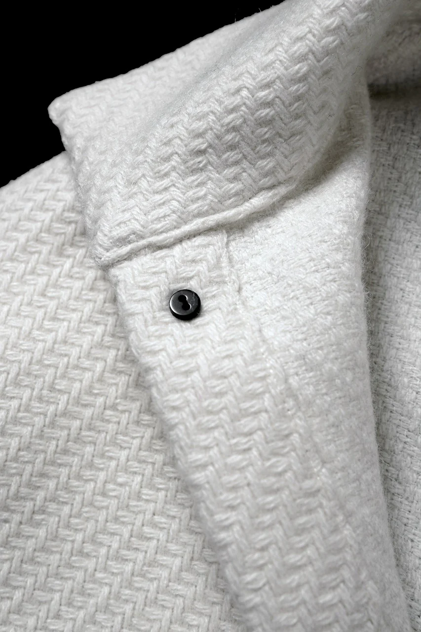 N/07 OPEN COLLAR L/S SHIRT / FRENCH CARZE (WHITE) - Image 11