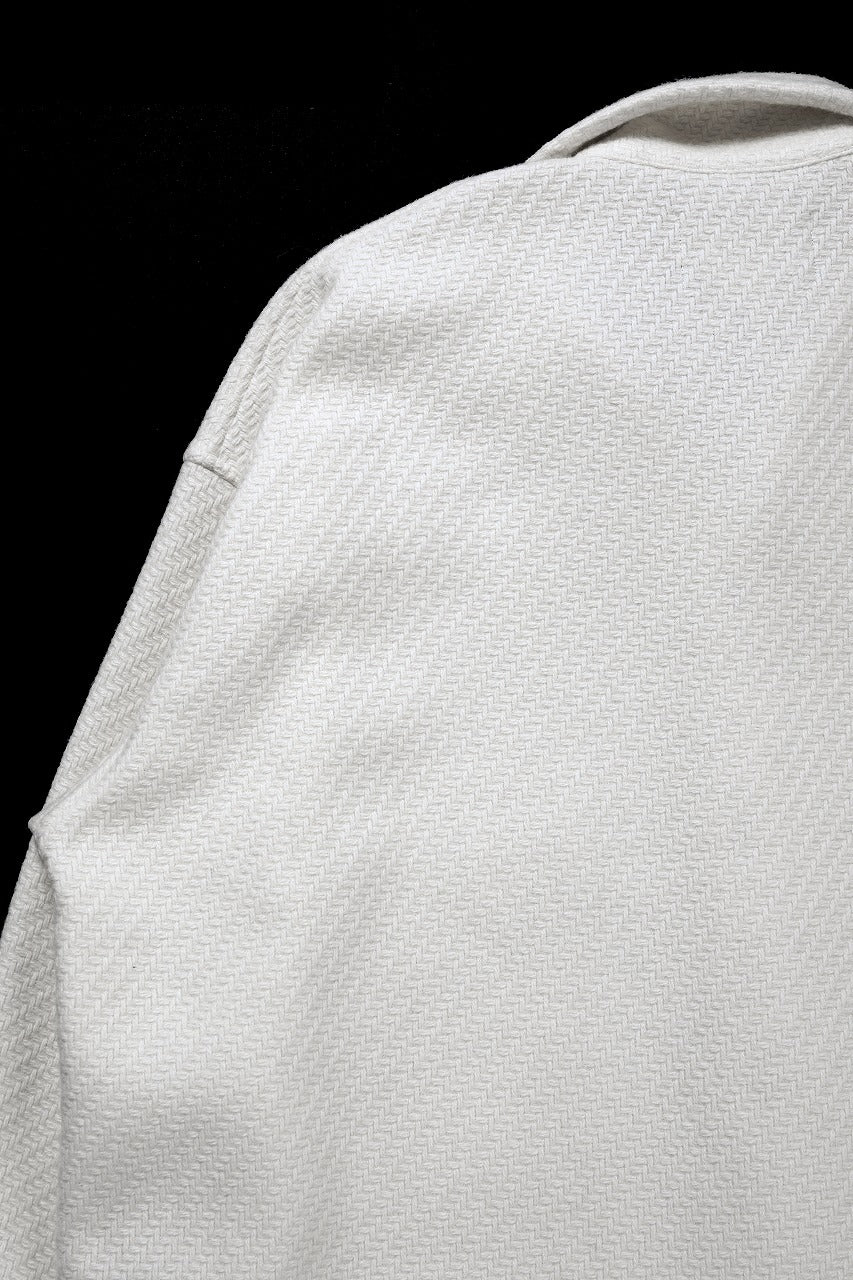 N/07 OPEN COLLAR L/S SHIRT / FRENCH CARZE (WHITE) - Image 13