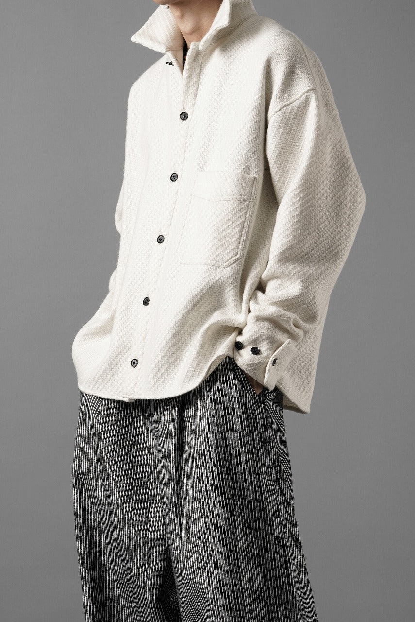 N/07 OPEN COLLAR L/S SHIRT / FRENCH CARZE (WHITE) - Image 15