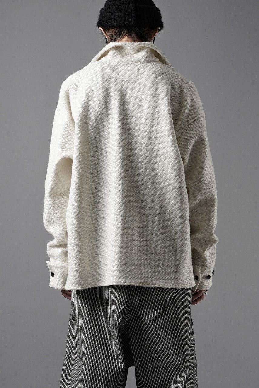 N/07 OPEN COLLAR L/S SHIRT / FRENCH CARZE (WHITE) - Image 16