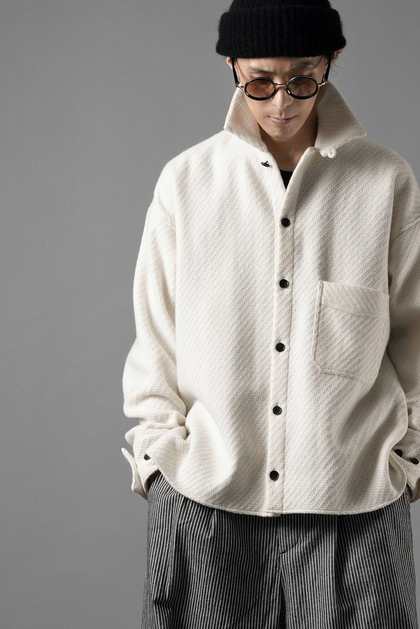 N/07 OPEN COLLAR L/S SHIRT / FRENCH CARZE (WHITE) - Image 18