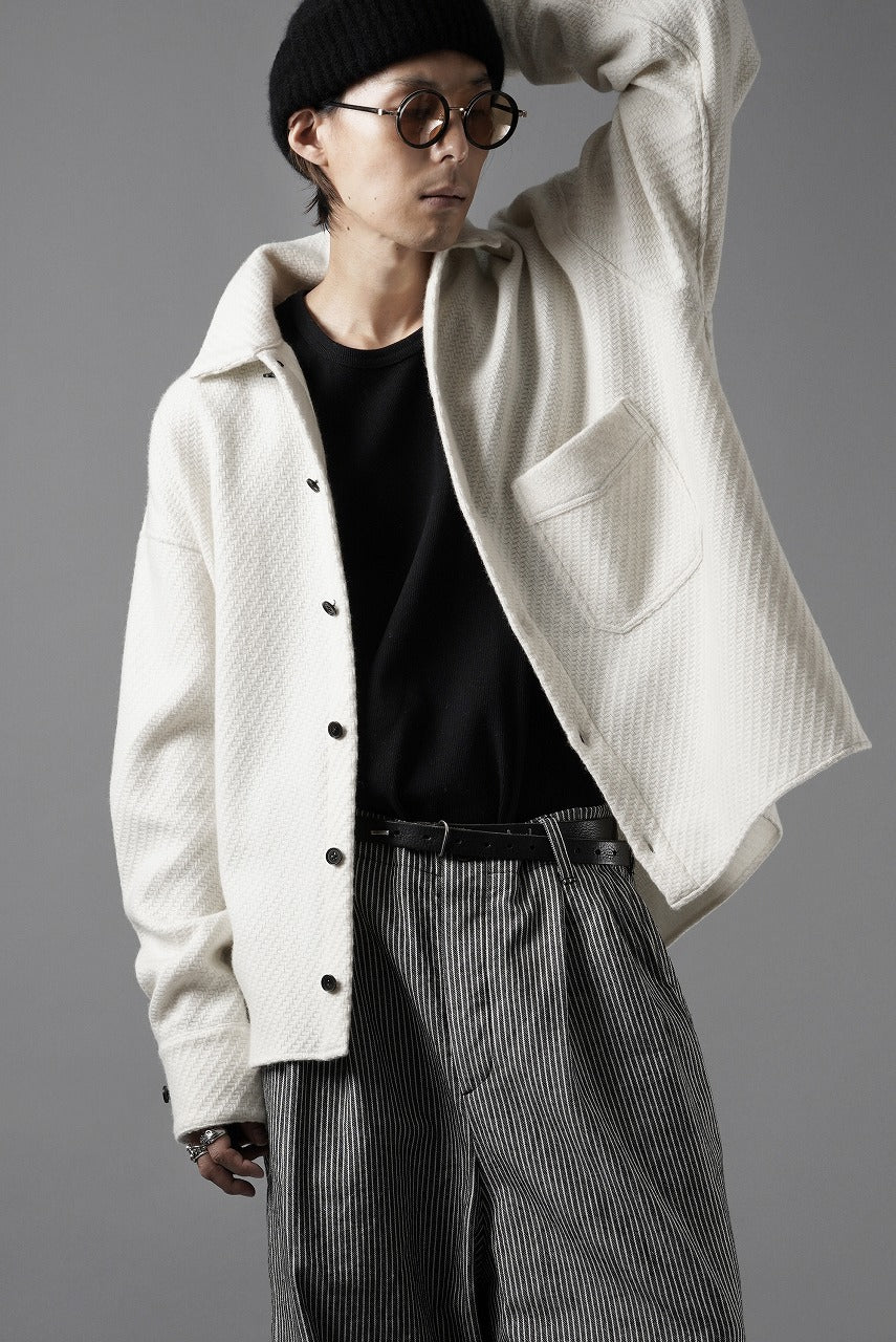 N/07 OPEN COLLAR L/S SHIRT / FRENCH CARZE (WHITE) - Image 19