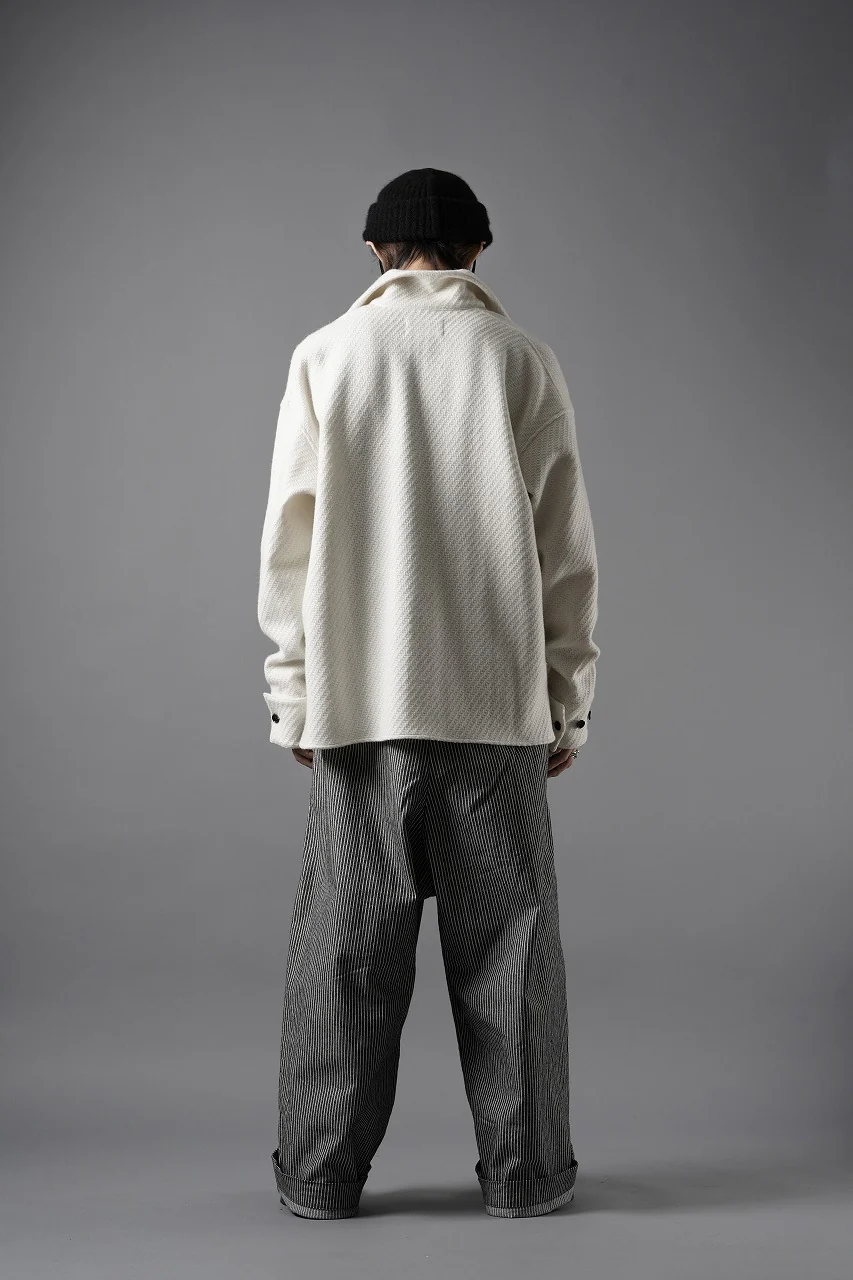 N/07 OPEN COLLAR L/S SHIRT / FRENCH CARZE (WHITE) - Image 24