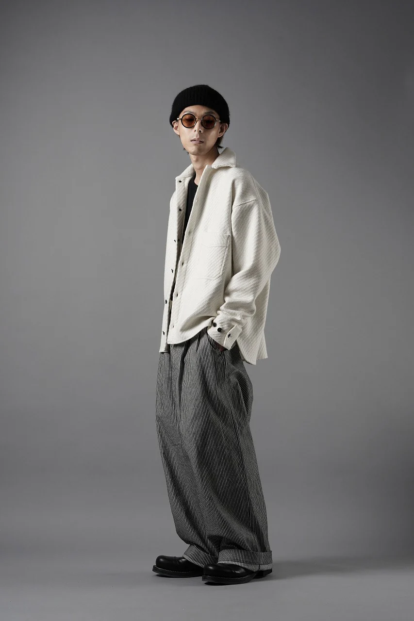 N/07 OPEN COLLAR L/S SHIRT / FRENCH CARZE (WHITE) - Image 25