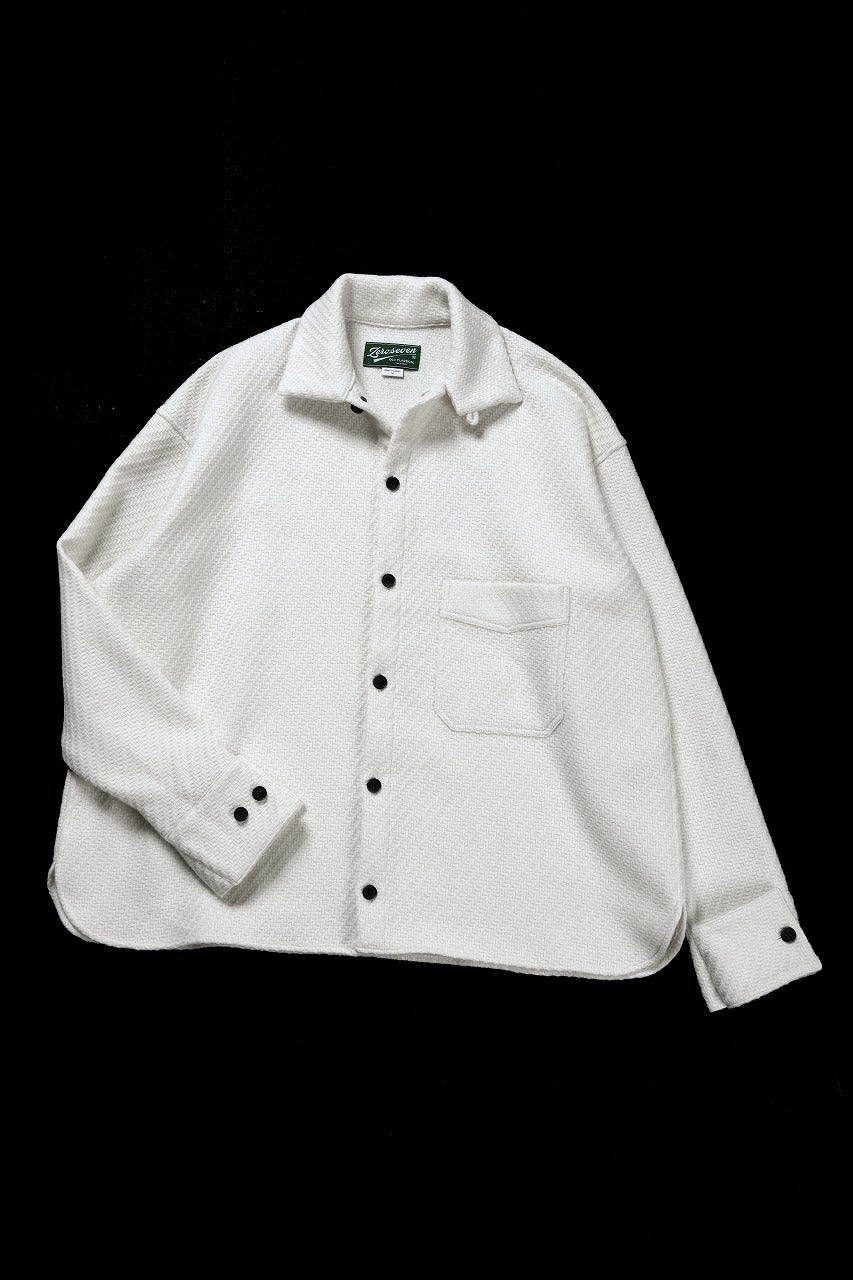 N/07 OPEN COLLAR L/S SHIRT / FRENCH CARZE (WHITE) - Image 4
