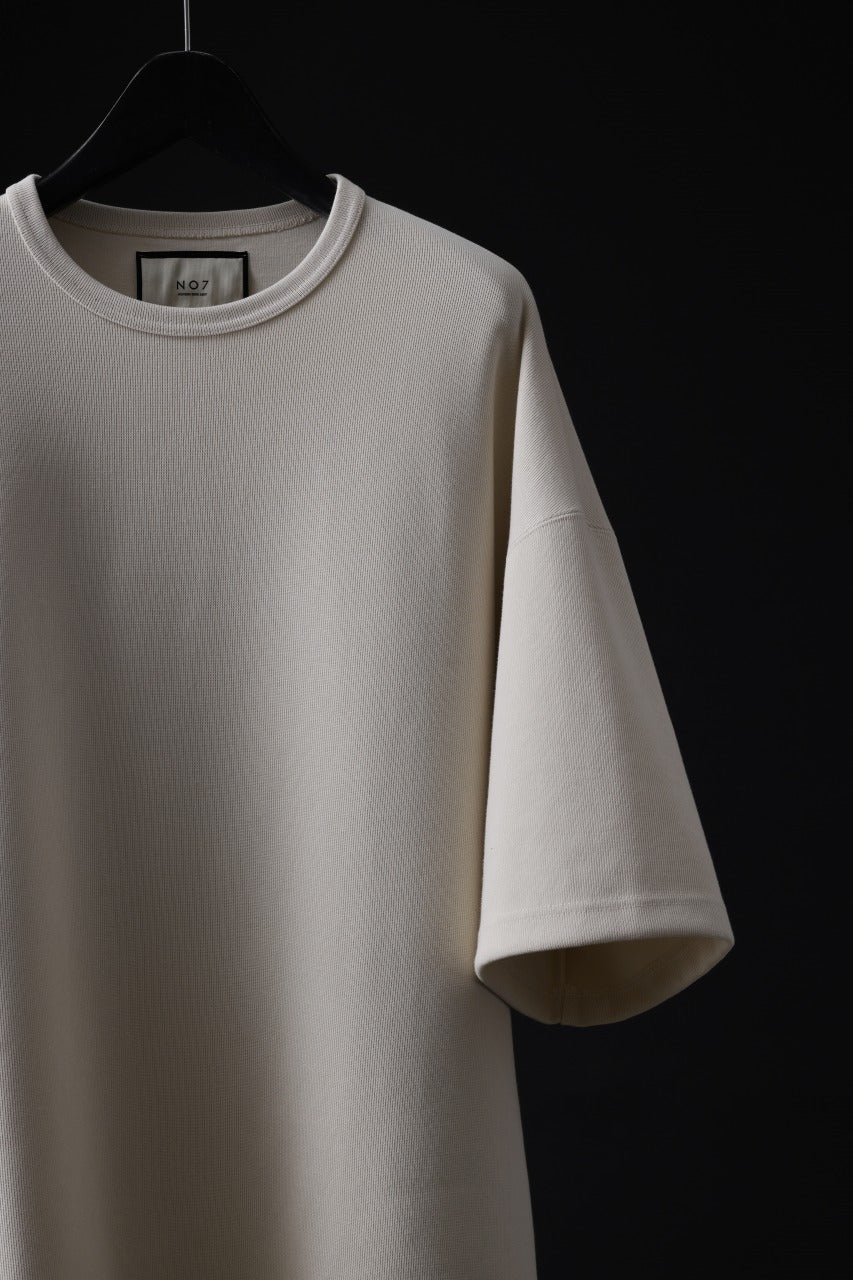 N/07 OVERSIZE TOP / RIBBED CARDBOARD KNIT JERSEY (WHITE) - Image 10