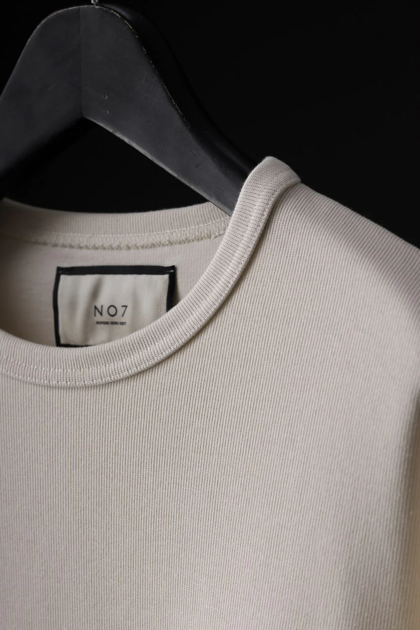 N/07 OVERSIZE TOP / RIBBED CARDBOARD KNIT JERSEY (WHITE) - Image 15