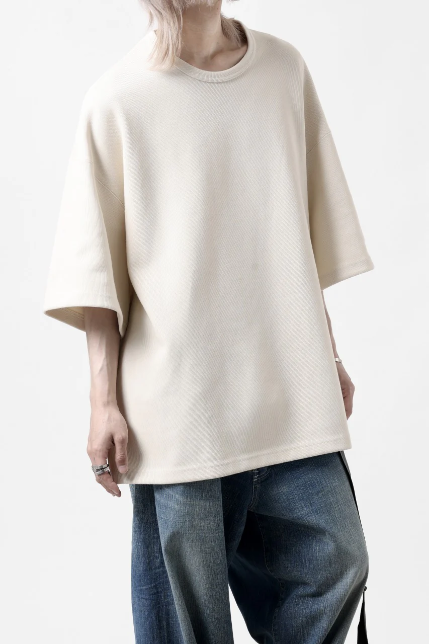 N/07 OVERSIZE TOP / RIBBED CARDBOARD KNIT JERSEY (WHITE) - Image 24