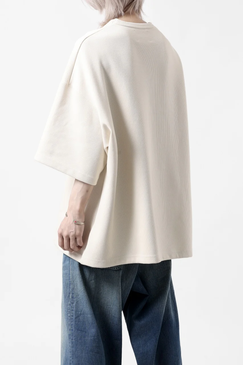 N/07 OVERSIZE TOP / RIBBED CARDBOARD KNIT JERSEY (WHITE) - Image 27