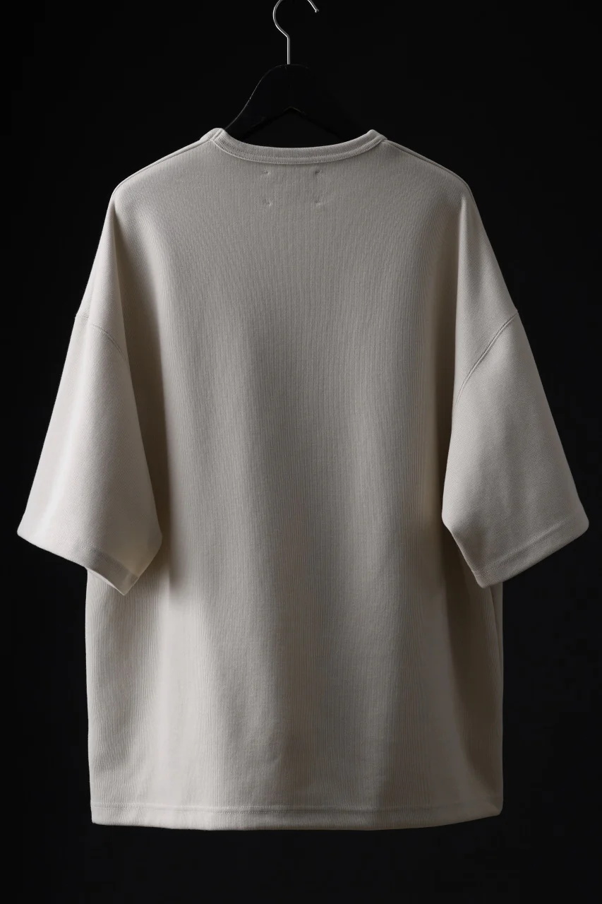 N/07 OVERSIZE TOP / RIBBED CARDBOARD KNIT JERSEY (WHITE) - Image 9