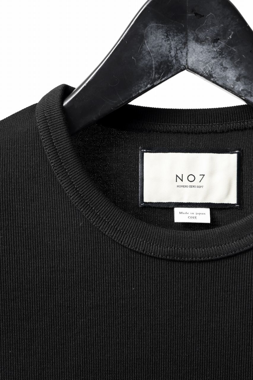 N/07 OVERSIZE TOP / RIBBED CARDBOARD KNIT JERSEY (BLACK) - Image 13