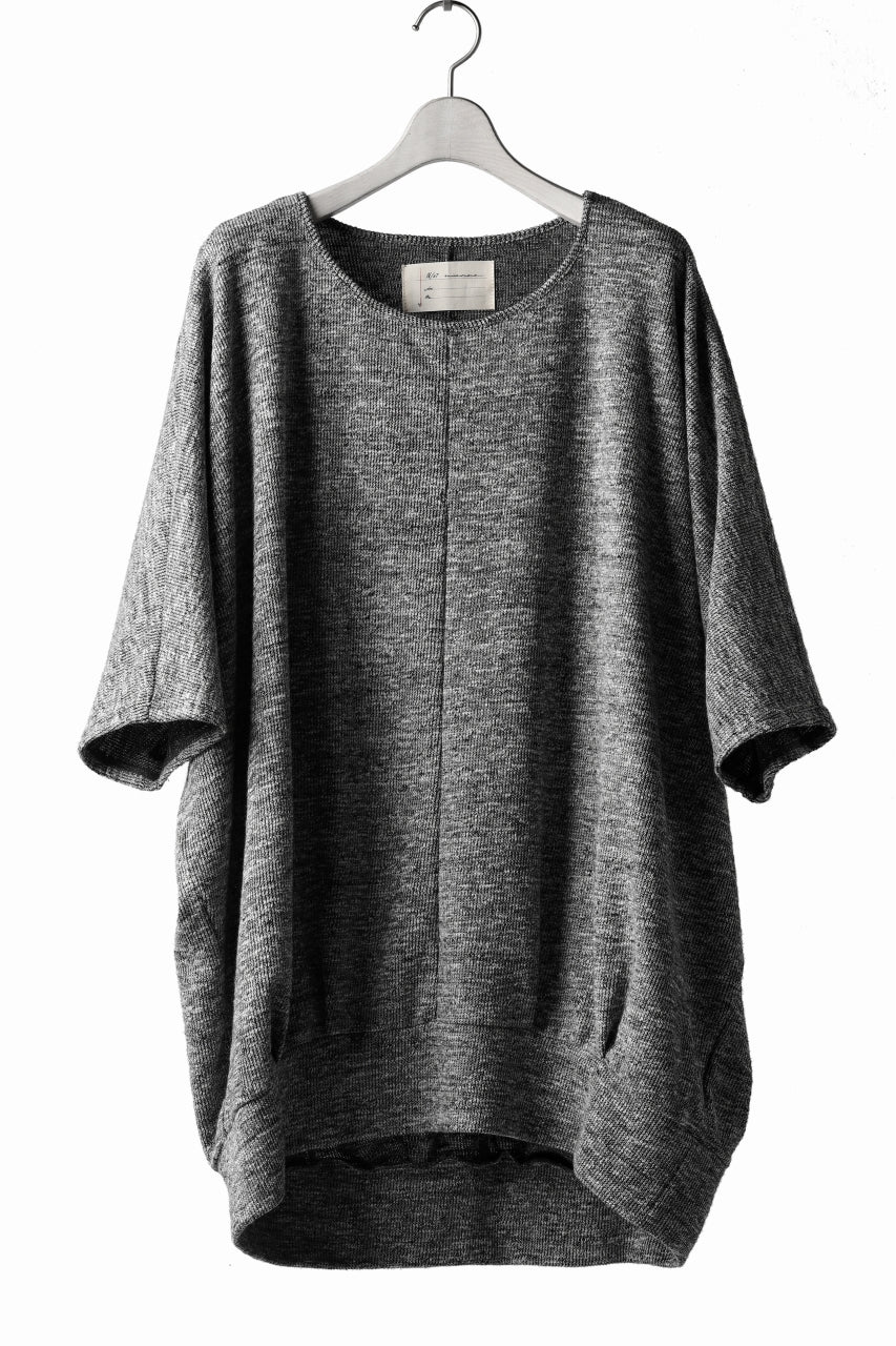 N/07 OVERFIT DOLMAN T-SHIRT / MERANGE TWEEDY (SHERBET GREY)