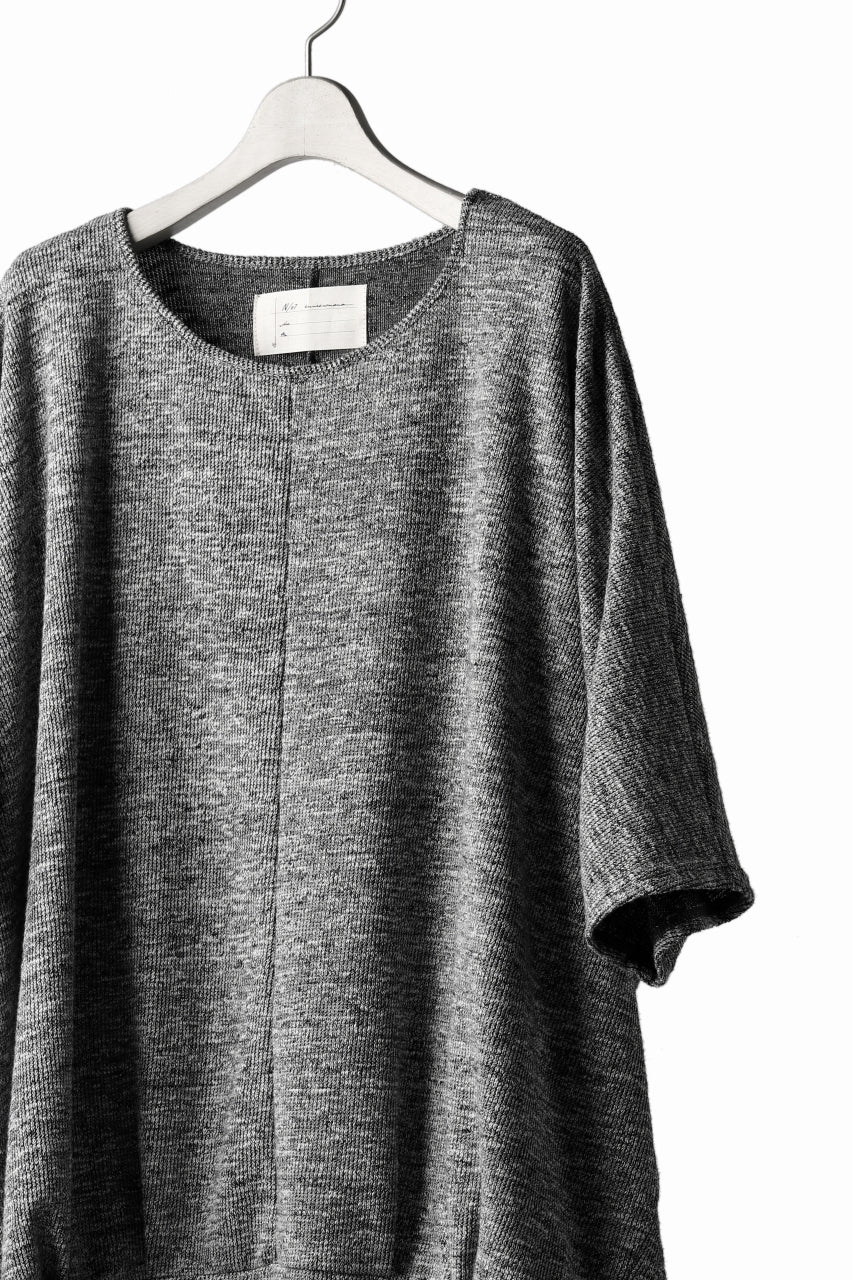 N/07 OVERFIT DOLMAN T-SHIRT / MERANGE TWEEDY (SHERBET GREY) - Image 13