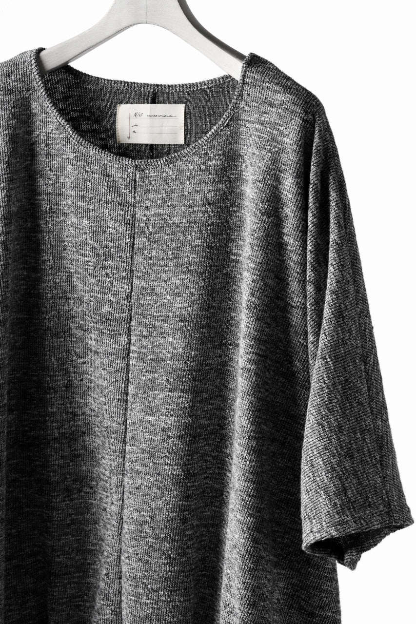 N/07 OVERFIT DOLMAN T-SHIRT / MERANGE TWEEDY (SHERBET GREY) - Image 16