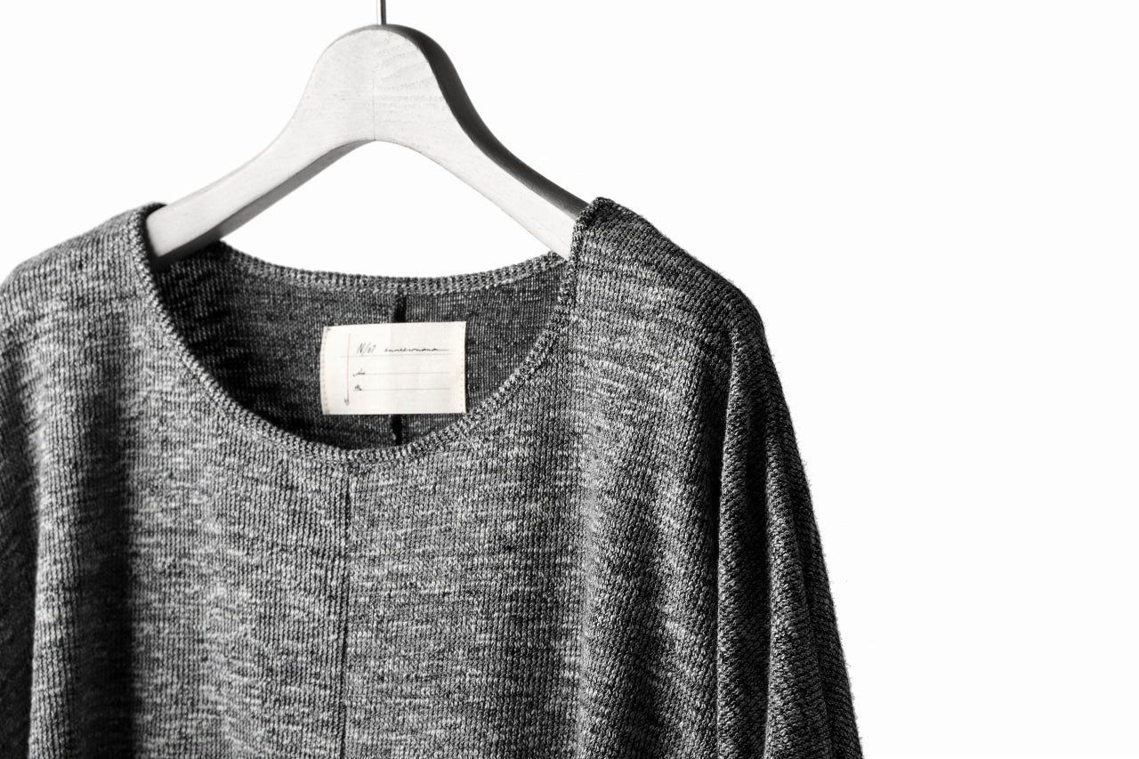 N/07 OVERFIT DOLMAN T-SHIRT / MERANGE TWEEDY (SHERBET GREY) - Image 18