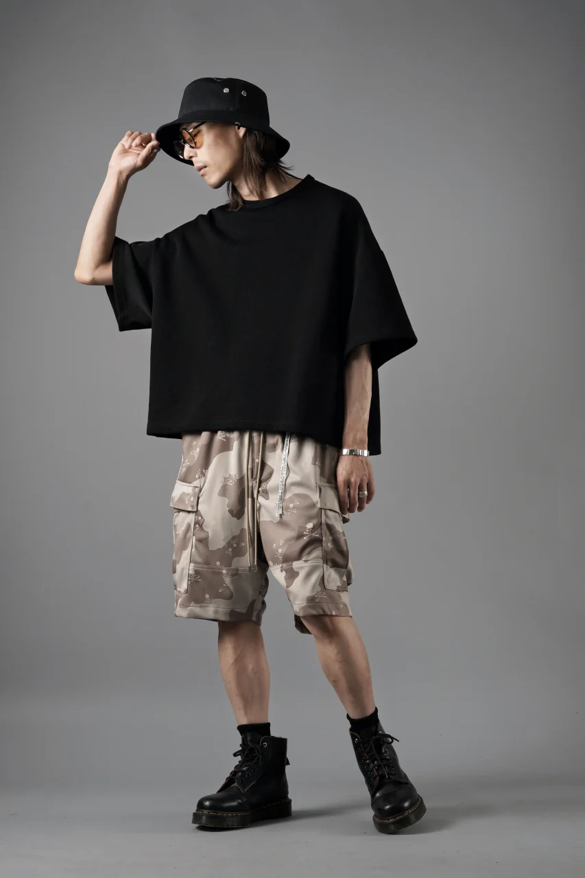 N/07 OVERSIZE TOP / RIBBED CARDBOARD KNIT JERSEY (BLACK) - Image 17