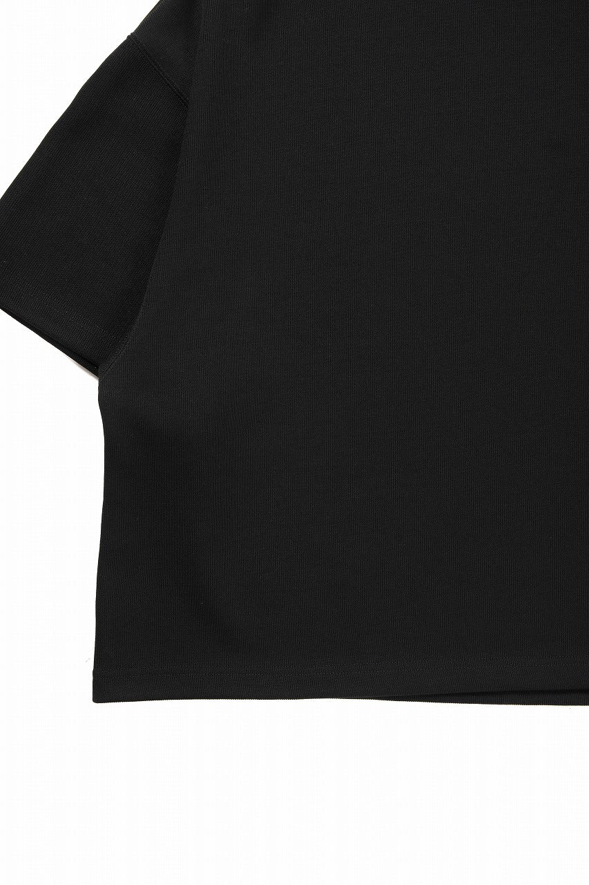 N/07 OVERSIZE TOP / RIBBED CARDBOARD KNIT JERSEY (BLACK) - Image 5