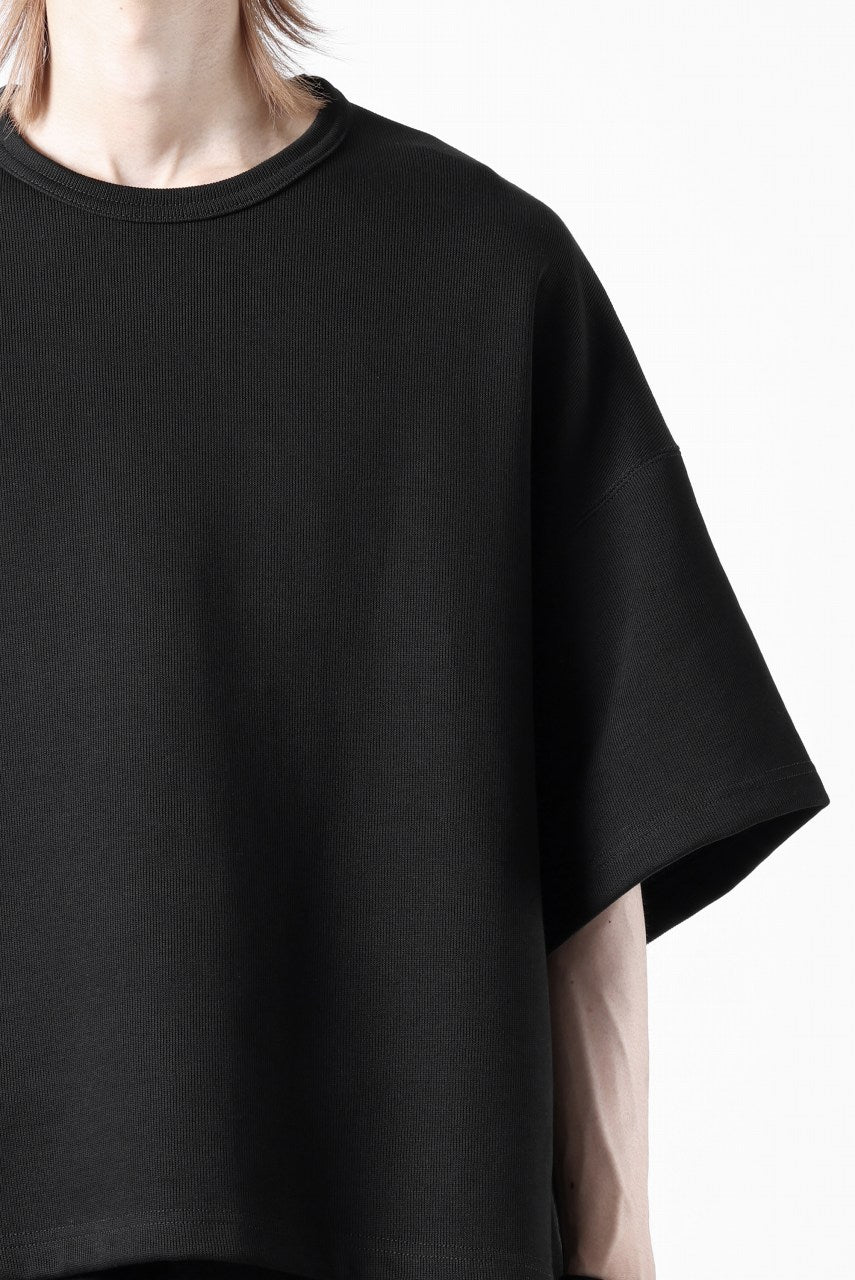 N/07 OVERSIZE TOP / RIBBED CARDBOARD KNIT JERSEY (BLACK) - Image 21