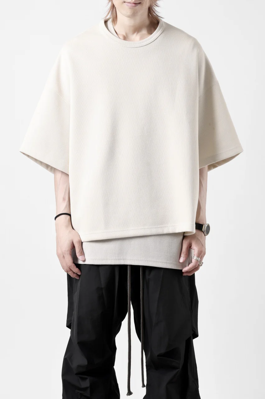 N/07 OVERSIZE TOP / RIBBED CARDBOARD KNIT JERSEY (IVORY) - Image 23