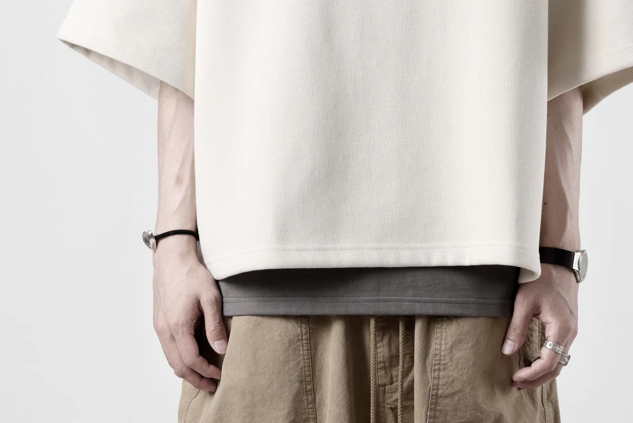 N/07 OVERSIZE TOP / RIBBED CARDBOARD KNIT JERSEY (IVORY) - Image 31