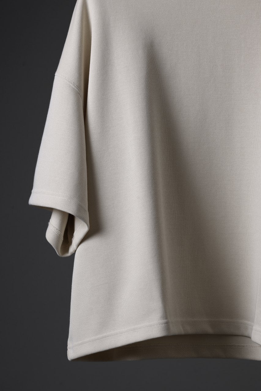 N/07 OVERSIZE TOP / RIBBED CARDBOARD KNIT JERSEY (IVORY) - Image 7