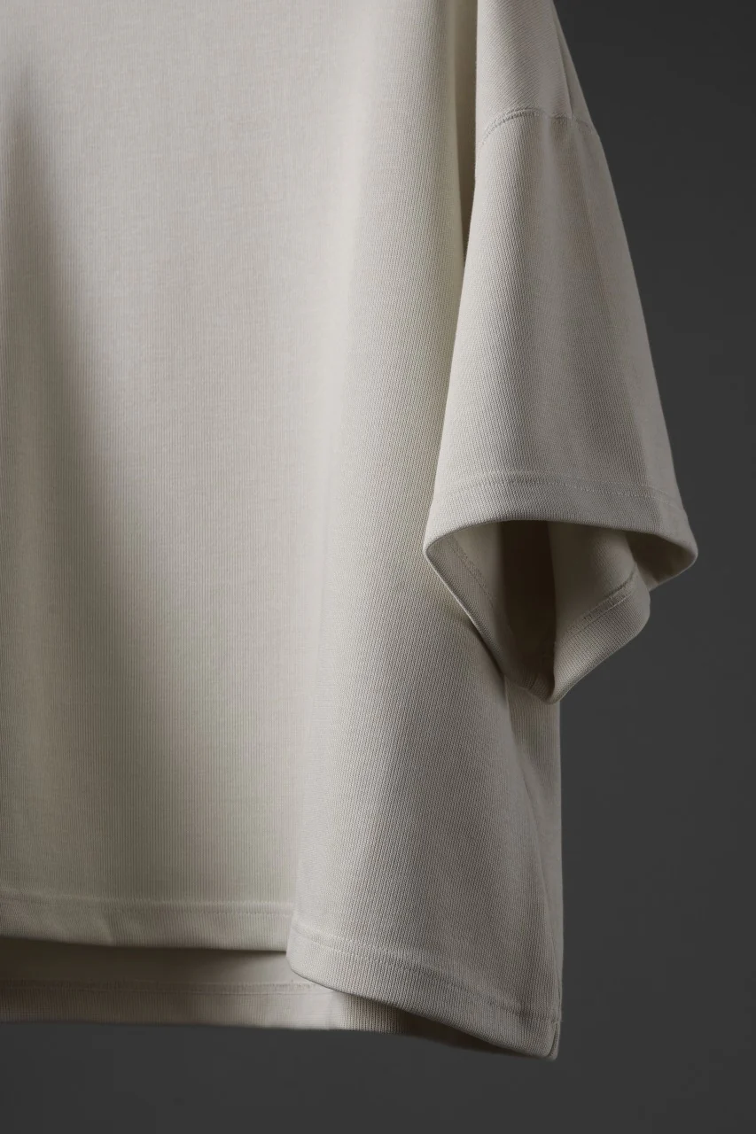 N/07 OVERSIZE TOP / RIBBED CARDBOARD KNIT JERSEY (IVORY) - Image 9
