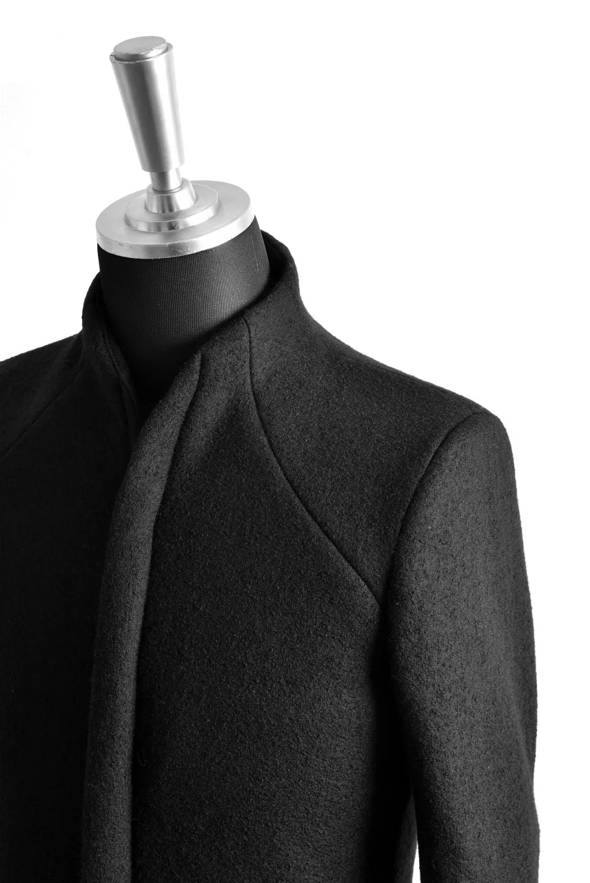 N/07 Padded Middle Coat / Wool-filling (BLACK) - Image 13