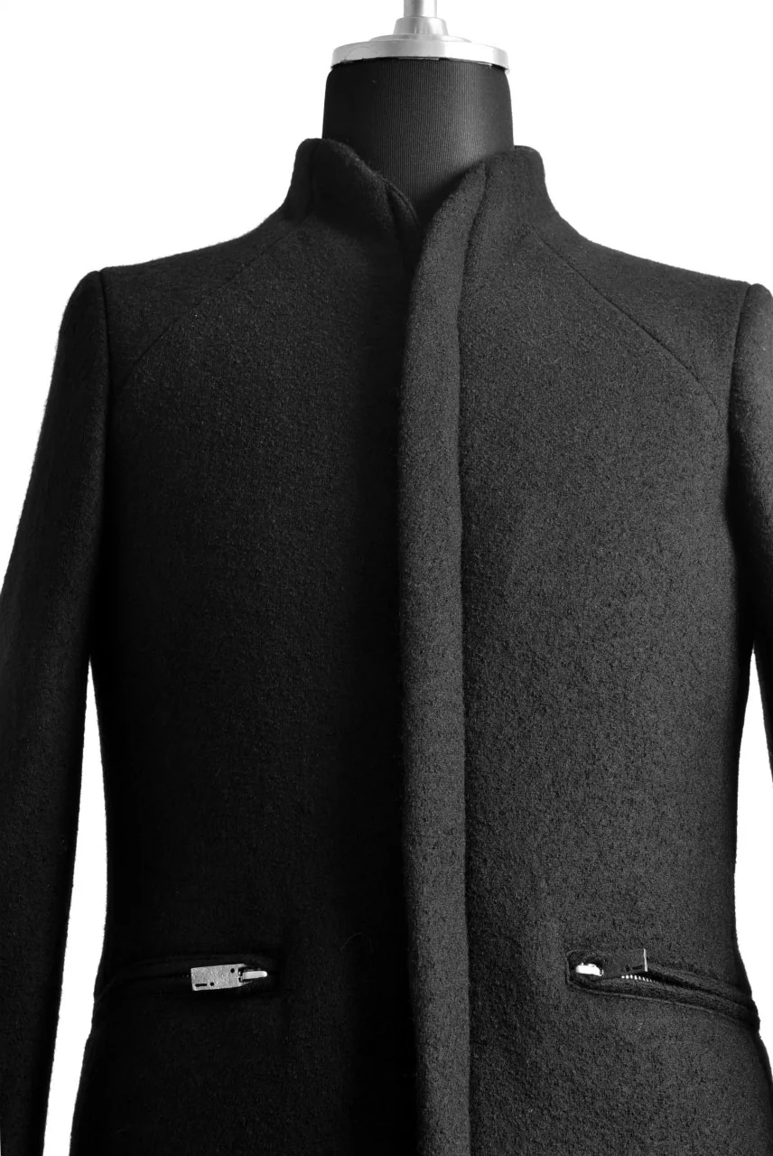 N/07 Padded Middle Coat / Wool-filling (BLACK) - Image 14