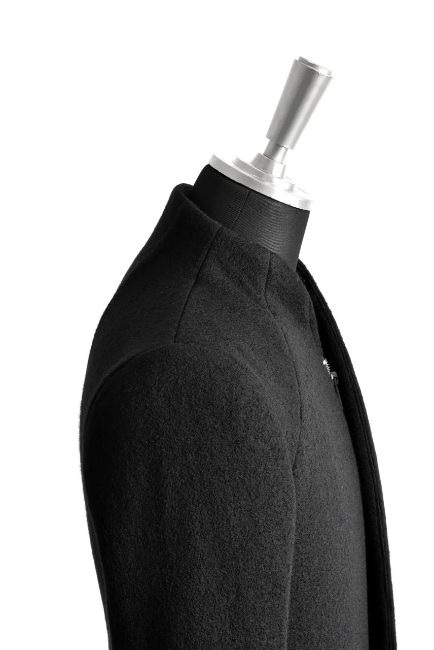 N/07 Padded Middle Coat / Wool-filling (BLACK) - Image 16
