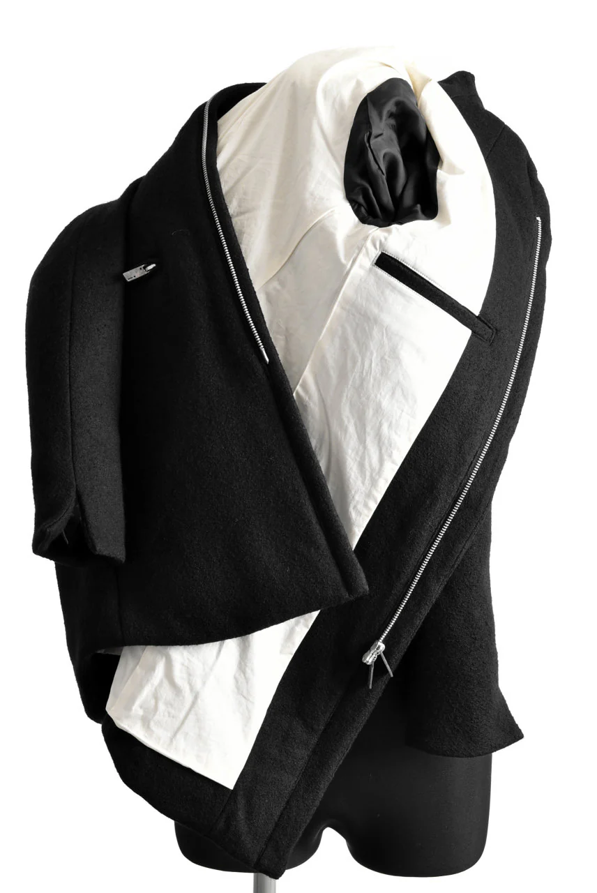 N/07 Padded Middle Coat / Wool-filling (BLACK) - Image 32