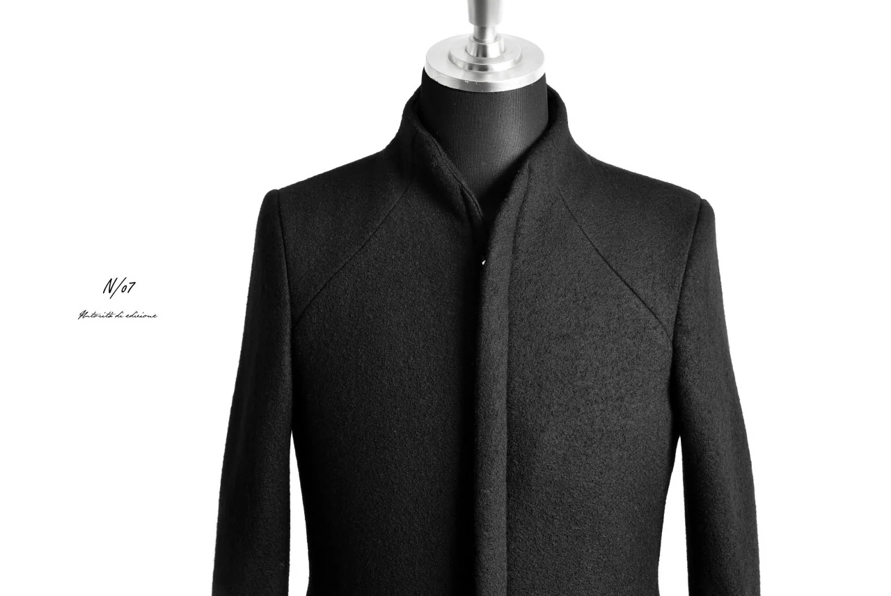 N/07 Padded Middle Coat / Wool-filling (BLACK) - Image 34