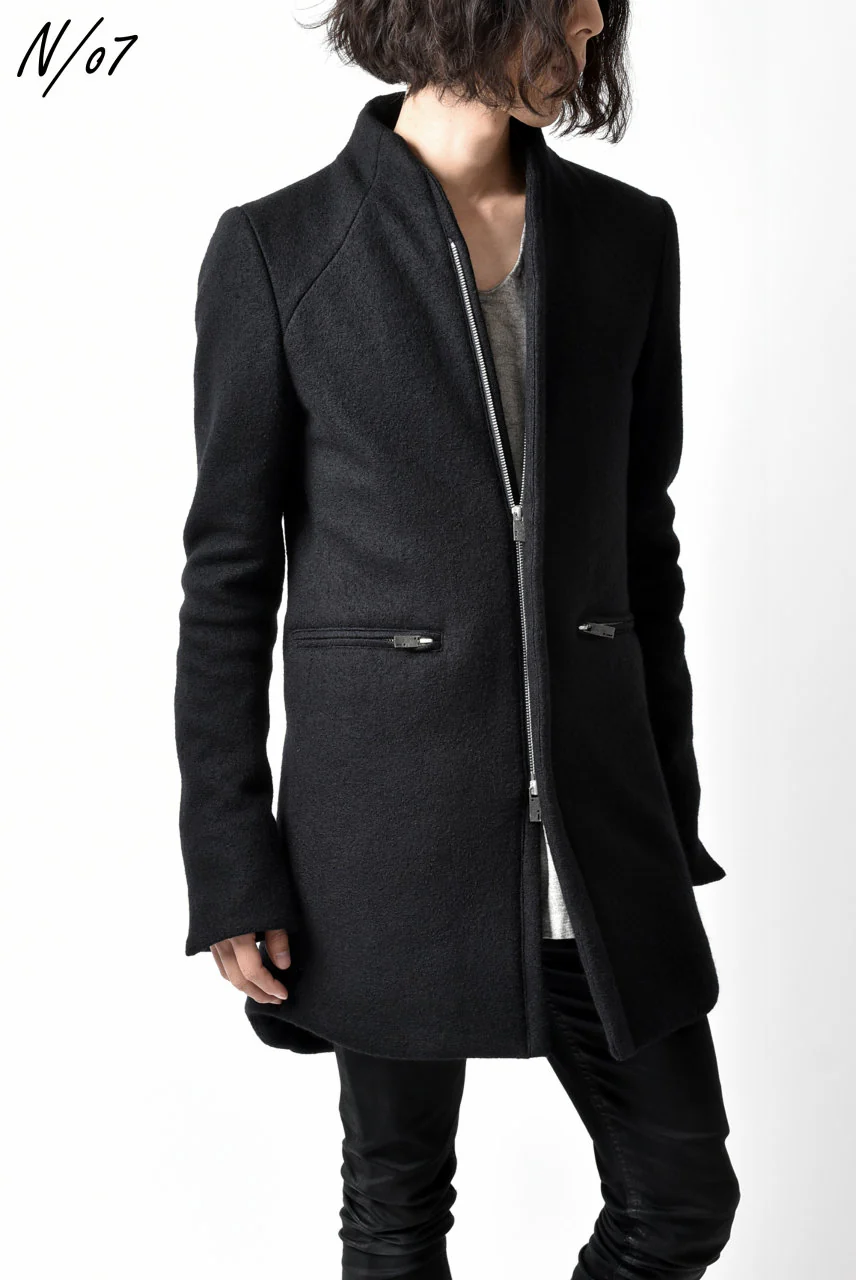 N/07 Padded Middle Coat / Wool-filling (BLACK) - Image 44