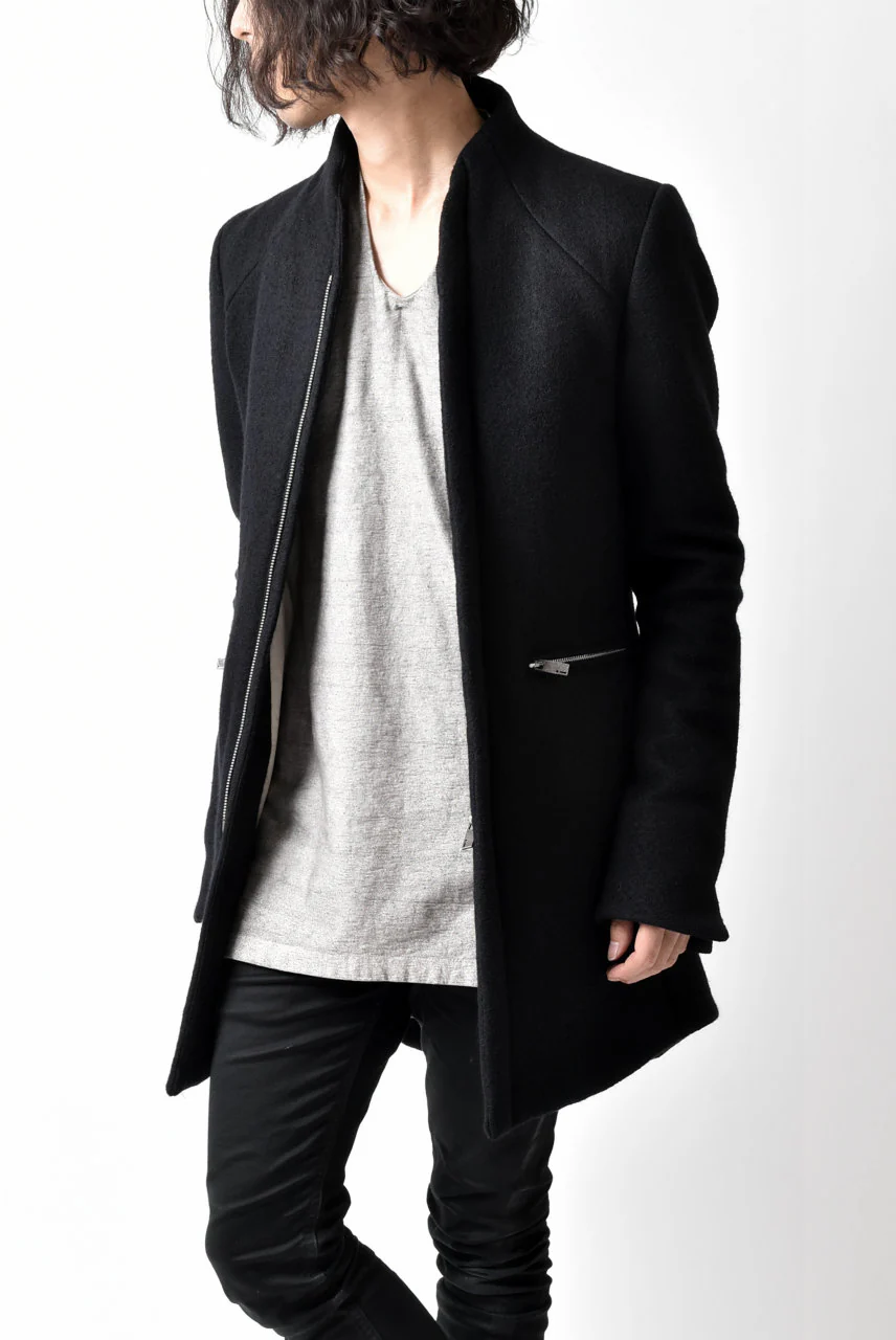 N/07 Padded Middle Coat / Wool-filling (BLACK) - Image 49