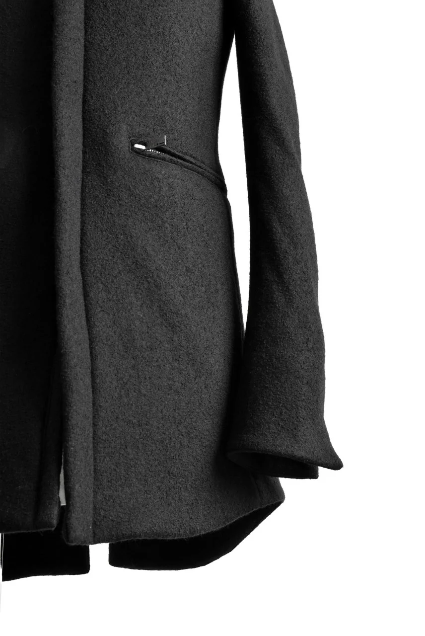 N/07 Padded Middle Coat / Wool-filling (BLACK) - Image 8