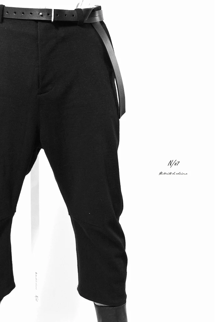 N/07 Pant "7" [c/medium jersey | 3dimension curved cropped] (BLACK) - Image 7