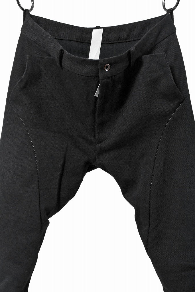 N/07 Pant "motum" [cotton/twill*overlock | spyral 3dimention] (BLACK) - Image 6