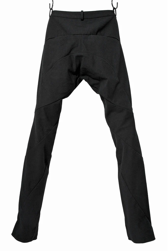 N/07 Pant "motum" [cotton/wool doddy tweed | spyral 3dimention] (BLACK) - Image 2