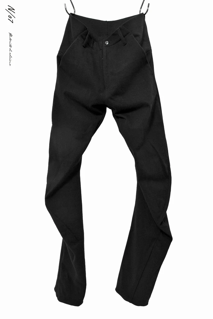 N/07 Pant "relaxat" [c/medium jersey | anatomy 3D] (BLACK)