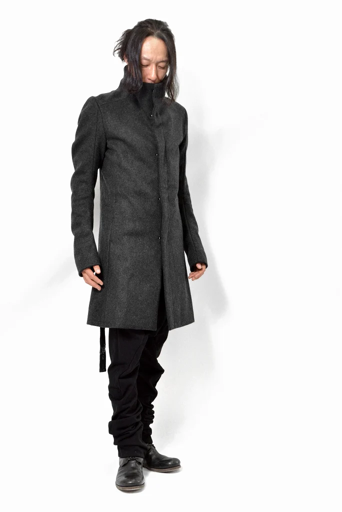 N/07 premium woolyarn cashmere coat (GREY) - Image 3