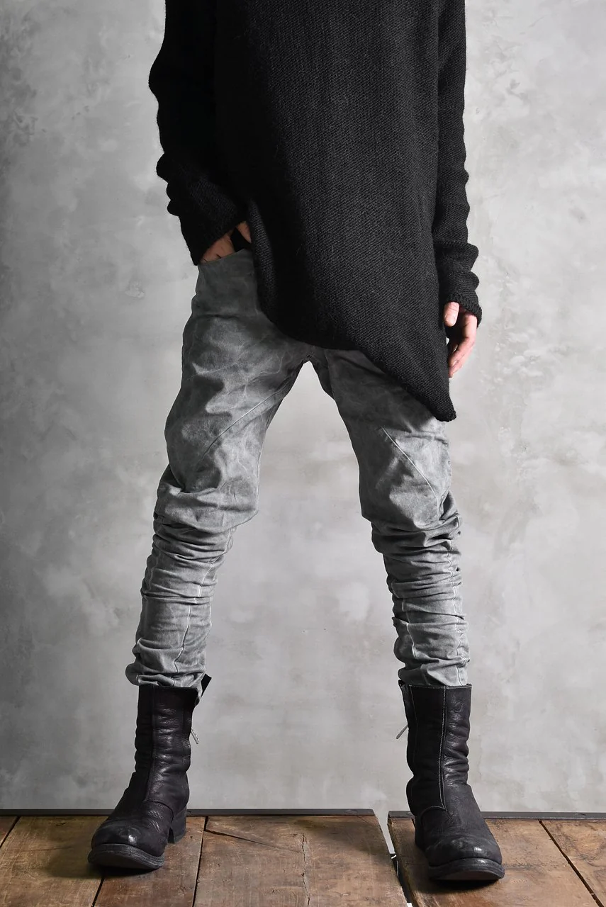 N/07  PUCKERING / COLD DYE ANATOMY PANT (BLACK) - Image 10