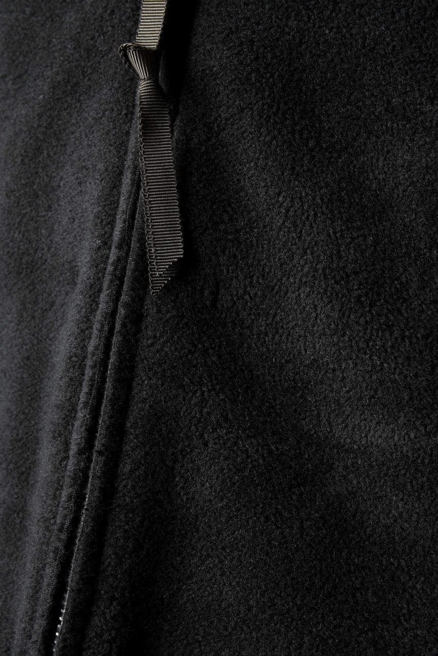 N/07 Rawcut Track Jacket / WARM Fleece Tech (BLACK) - Image 14