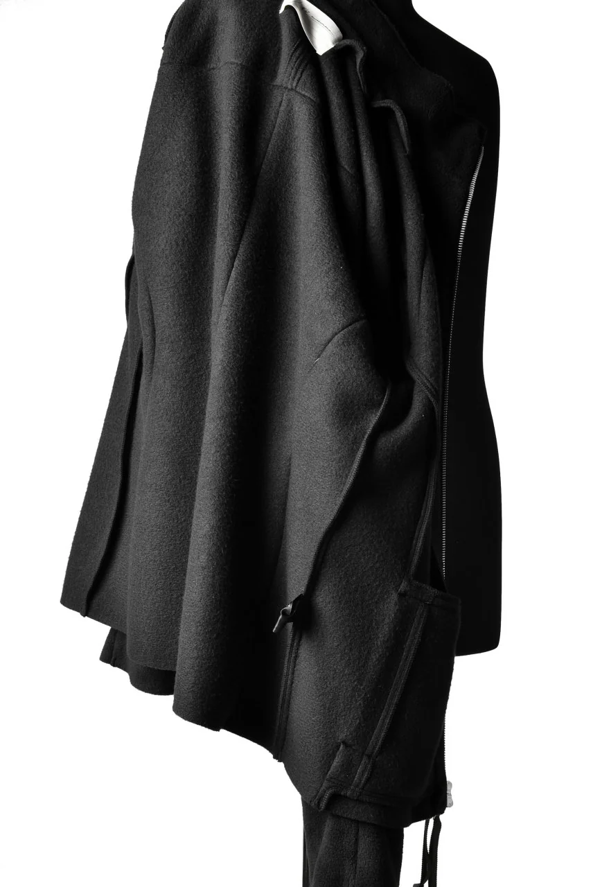 N/07 Rawcut Track Jacket / WARM Fleece Tech (BLACK) - Image 29