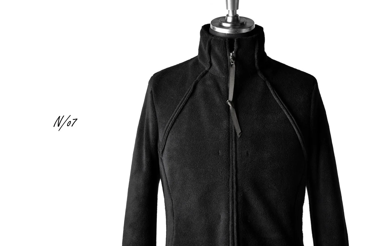 N/07 Rawcut Track Jacket / WARM Fleece Tech (BLACK) - Image 33