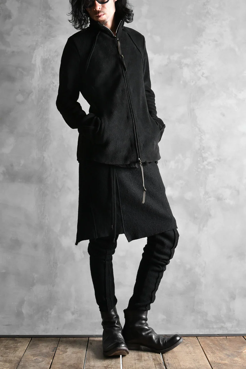 N/07 Rawcut Track Jacket / WARM Fleece Tech (BLACK) - Image 47