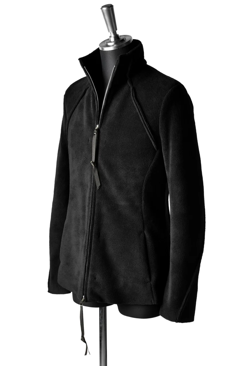 N/07 Rawcut Track Jacket / WARM Fleece Tech (BLACK) - Image 5