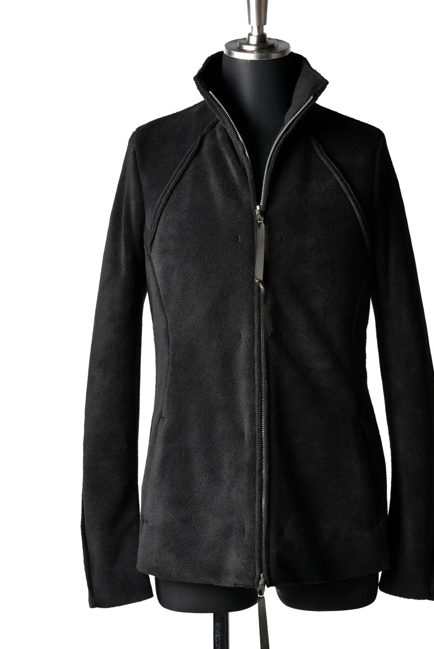 N/07 Rawcut Track Jacket / WARM Fleece Tech (BLACK) - Image 8