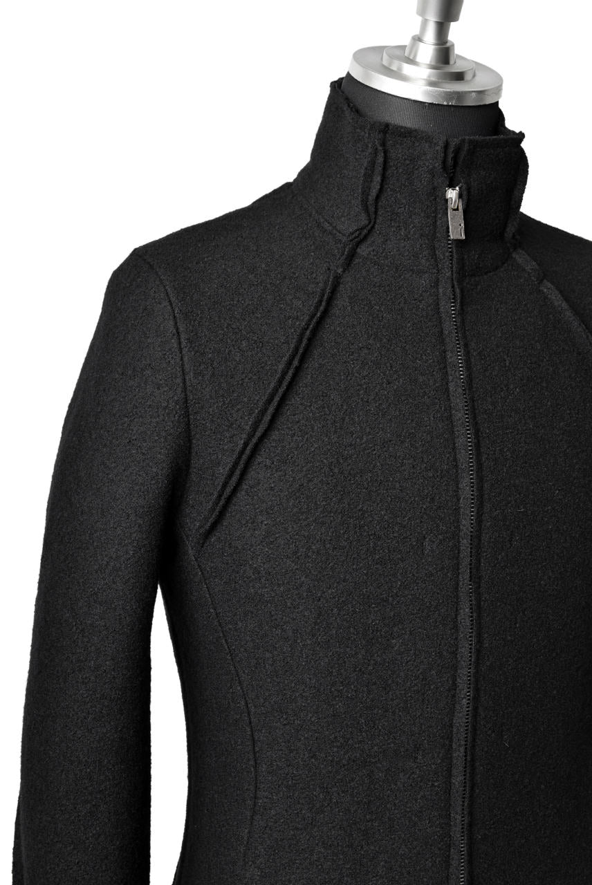 N/07 Rawcut Track Jacket / Woolring Fleece (BLACK) - Image 12