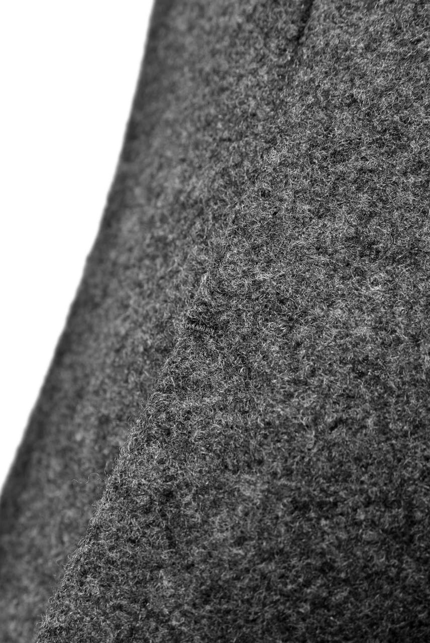 N/07 Rawcut Track Jacket / Woolring Fleece (DARK GREY) - Image 15