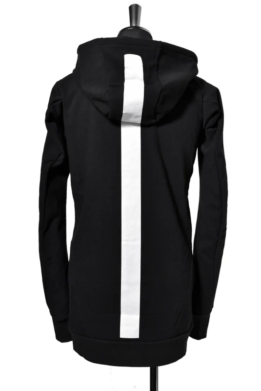 N/07 RUBBERIZED HOODIE JACKET / HYPER STRETCH SWEAT (BLACK) - Image 2